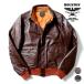 HOUSTON /hyu- камень 8173 A-2 LEATHER JACKET / A-2 кожаный жакет - все 2 цвет -