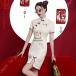  платье в китайском стиле China. традиция .. коричневый ina короткий . платье elegant pa- чай платье китайский способ retro тонкий Fit улучшение платье в китайском стиле вышивка цветочный принт 