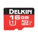 Delkin 16GB microSD 500X UHS-I (U1) SDアダプタ付 [DDMSD50016GB]