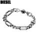  дизель браслет DIESEL DX1351040 цепь мужской мужчина аксессуары аксессуары серебряный черный нержавеющая сталь бренд простой взрослый популярный 