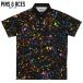 PINS&amp;ACES булавка z&amp; Ace Rainbow s блюдо Rainbow Splatter PA2PLRSP рубашка-поло . пот скорость .UV cut Golf одежда короткий рукав отметка использование 26HG