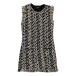  Chanel tweed dress no sleeve One-piece dress Paris kore look 17 P722 P72290K10381 lady's SIZE 34 CHANEL used 