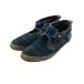  Lanvin on голубой ботинки чукка замша в клетку мужской SIZE 24.5 (XS) LANVIN en Bleu б/у 