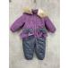 CUTE PRINCESS симпатичный Princess лента оборка мех зимняя одежда лыжи одежда Jump костюм size90/ лиловый / серый *# Kids 