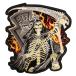  большой утюг нашивка Biker Skull (41)