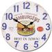  american wall часы часы 34cm ( рукоятка burger A111) стена настенные часы Dyna - Cafe большой Vintage способ гараж модный запад море 