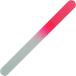  Czech. worker . finishing . glass made nail file 135mm both sides type pink ( transparent soft case entering )