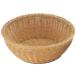 Todai PP rattan round basket ivory 30 type 