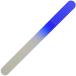  Czech. worker . finishing . glass made nail file 135mm both sides type blue ( transparent soft case entering )