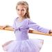 Manana ma7 Silkilykashu cool manana ballet Kids Junior warm-up heat insulation put on ( purple, 140)