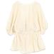 [ Kobe lettuce ]sia- Jaguar do back ribbon blouse [C4759] lady's thin one size (M) ivory 