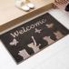  Raver коврик wellcome кошка коврик перед дверью welcome коврик вход коврик .. кошка кошка дверной коврик симпатичный wellcome ki чай 