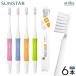  зубная щетка Sunstar ba тигр - - щетка B care B уход 6шт.@#025NEO пришедший на смену модель бесплатная доставка 