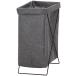 . покупка WEEK! корзина для белья стирка корзина ширина 24cm серый вертикальный складной внутри сторона водоотталкивающая отделка 31510 мульти- место хранения box GY
