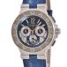 【3年保証】 ブルガリ ディアゴノ カリブロ303 DG42SWGCH K18WG×SS 誕生20周年記念 限定 青 紺 自動巻き メンズ 腕時計