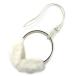  Gucci small articles Guccisima earmuffs white leather rabbit fur 245929 white 