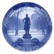  Royal Copenhagen посуда year plate 1930 годы керамика голубой Vintage Северная Европа украшение тарелка . тарелка 1932 год 