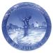  Royal Copenhagen посуда year plate 1940 годы керамика голубой Vintage Северная Европа украшение тарелка . тарелка 1944 год 