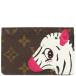  Louis Vuitton футляр для карточек porutokarutosa-n тянуть монограмма парусина M11448 чай зеленый футляр для визитных карточек чехол для проездного билета Zebra зебра 