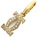  Cartier подвеска с цепью 2C очарование diamond K18YG Gold колье верх 750 18K 18 золотой B3010200