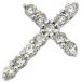  подвеска с цепью Cross бриллиант 0.30ct серебряный 11 камень 11P 10 знак .18K 18 золотой 750WG колье верх подвеска head очарование 