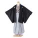  hakama ученик начальной школы мужчина Junior для . есть hakama комплект в аренду 8AQM18 цветок .... есть полный комплект перо тканый hakama в аренду 11 лет ~12 лет 10 три три . церемония окончания 140cm~149cm ранг до чёрный серый hakama 
