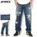  Avirex брюки AVIREX мужской 13.5 унция Denim with ремонт custom ( 13.5oz Denim With Repair Custom Pant джинсы низ 7835211004 )