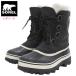 soreru боты SOREL женский женский Carib -WP Black/Stonewi мужской ( CARIBOU WP WOMENS теплоизоляция водонепроницаемый 2025FW snow * ботинки NL1005-011 )
