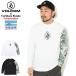  Volcom long T футболка длинный рукав VOLCOM мужской . склон . мир Rush сотрудничество ( Toshikazu Nozaka Rash L/S Tee вода суша обе для . вода скорость .VLY261021 )[M рейс 1/1]