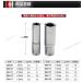 Estir- car for repair. high quality mirror socket,10mm,3/8 -inch,6 Point. length, mirror socket wrench, closing Bait,63mm