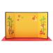  pine bamboo plum folding screen three folding 136mm×242mm folding screen gold folding screen .... partitioning screen doll hinaningyo Boys' May Festival dolls four bending folding screen doll 