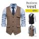  формальный жилет мужской жилет лучший костюм ткань двойной кнопка бизнес лучший мода V шея тонкий костюм покрой choki свадьба костюм лучший 