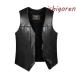  spring summer autumn winter original leather the best men's leather the best ram leather gilet the best the best front opening choki for motorcycle the best commuting casual formal 