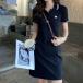 . покупка Golf одежда женский Golf One-piece Polo One-piece спорт туника рубашка-поло надеты .. короткий рукав вентиляция . пот скорость . длинный рубашка-поло летний ko-te