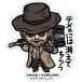 CAPCOM×B-SIDE LABEL стикер Vaio риск - ранее bell k/ Leon ( линия искусство / Chris ( искусство / Chris ( постер )/mo low 