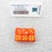 Orange Ghostly Glow Dice with Yellow Pips 16mm (5/8in) D6 Set of 6 Won