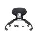 Cafojhza Motorcycle Black Rear Cassenger Sissy Bar Backrest Cushion Pad