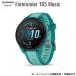  Garmin Forerunner165 Music Turquoise GPS бег часы AMOLED жидкокристаллический музыка воспроизведение 010-02863-92 GARMIN 1 год гарантия 