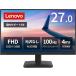 Lenovo ���j�^�[ L27-41 ���{����5�N�ۏ�/27�C���`/�t��HD/IPS�p�l��/HDMI1.4x1, VGAx1/�X������/VESA�Ή�