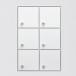  Union OAS-SNC-02-2-3 personal box 6 box ( длина ) steel : Pola ru белый краска 1 шт. * прямая поставка / оплата при получении не возможно / Okinawa * отдаленный остров рассылка не возможно 