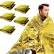 fogman спасательное одеяло предотвращение бедствий большой размер легкий compact 160cm×210cm 5 шт. комплект ( Gold & серебряный )