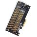 upHere M.2 NVME SSD & SATA SSD to PCIE 4.0アダプター 変換カード 増設インターフェースボード PCie x4/x8/x16