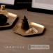  античный tray Gold золотой латунь способ дисплей бардачок Hexagon S C-F-1