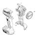 Makita makita 18V заряжающийся ударный инструмент TD171D для ( Brown ) housing комплект товар 183P26-4 задний покрытие 458482-4 2 позиций комплект детали 