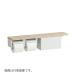 * stock equipped! number limitation!TOTO [YHB63NBR]ELla Japanese huchen doN wooden handrail shelves type ( storage attaching ) shelves attaching two ream paper volume vessel ( old product number YHB63NB)