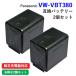 2�Z�b�g �p�i�\�j�b�N Panasonic VW-VBT380-K �݊��o�b�e���[ ��e�� 4500mAh (VBT190 / VBT380)