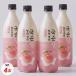 [...] рис макколли ..pi-chi4 шт. комплект / 750ml×4шт.@Alc.3% персик макколли персик. ... кислота . персик макколли традиция sake Корея sake gsn Dan 