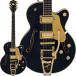 GRETSCH Professional Collection Broadkaster Jr. LX Center Block with String-Thru Bigsby Midnight SapphireEbony