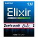 ELIXIR Electric Nickel Plated Steel with OPTIWEB Coating 2SET PACK #19002 (Super Light/09-42)