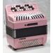 BUGARI [ digital musical instruments special price festival ]Nano PK[ pink ][ most small * most light weight * super compact button type accordion ]
